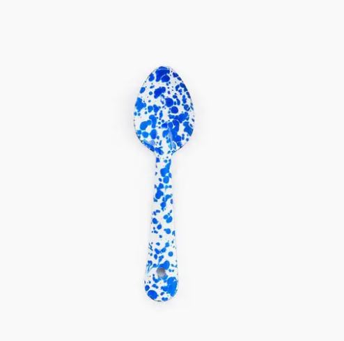 Splatter Enamelware Small Spoon.