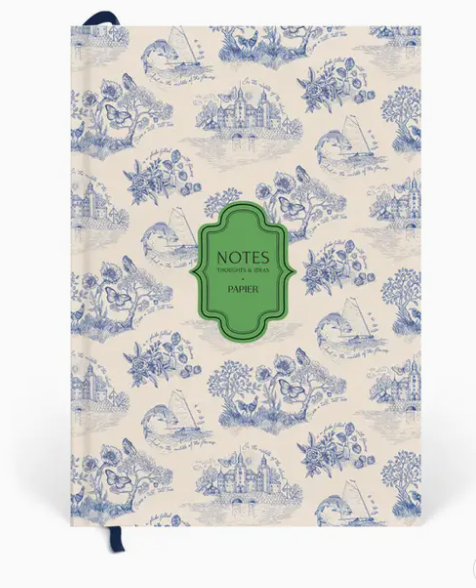 Papier Blue Pattern Notebook
