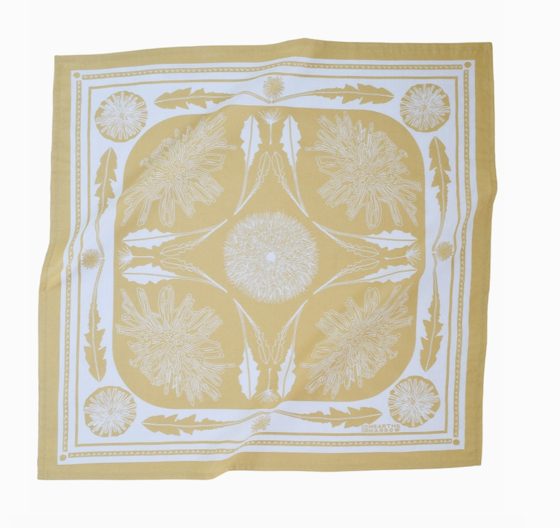 Bandana- Pale Yellow Dandelion