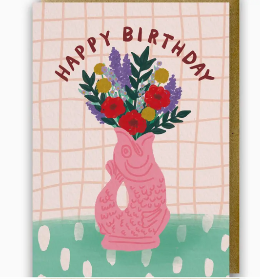 Gluggle Jug Happy Birthday Greeting Card