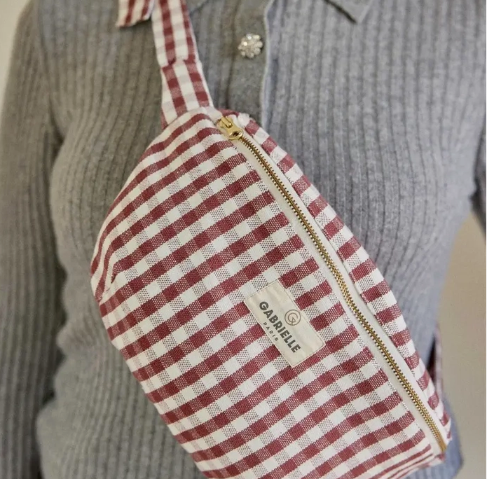 Gingham Cotton Fanny Packs
