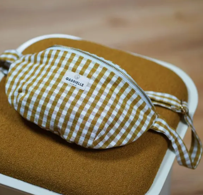 Gingham Cotton Fanny Packs