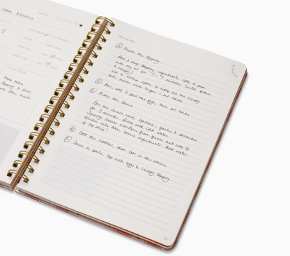 Papier Gingham Lobster Recipe Journal