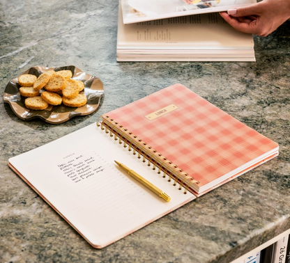 Papier Gingham Lobster Recipe Journal