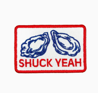 Shuck Yeah, iron on patch