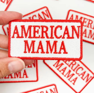 American Mama, iron on patch