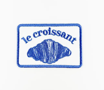 Le Croissant, iron on patch