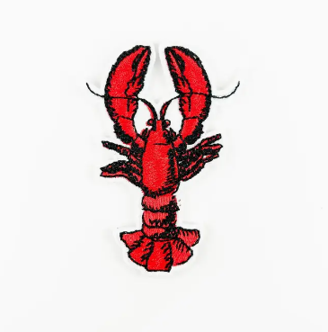 Lobster, iron on patch
