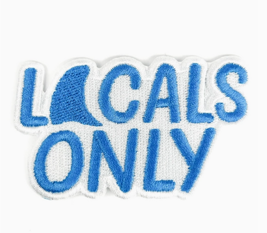 Locals Only, iron on patch