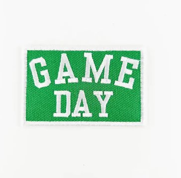 Game Day, iron on patch