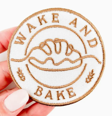 Wake and Bake, iron on patch
