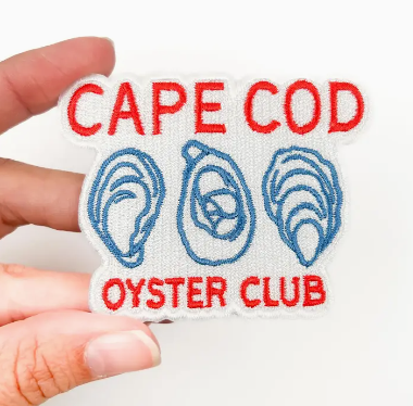 Cape Cod Oyster Club, iron on patch