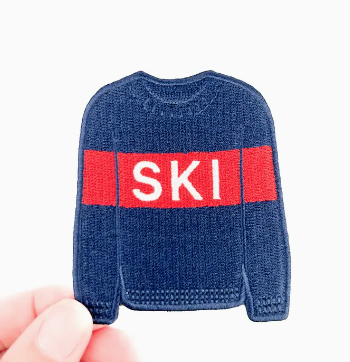 Ski Sweater iron on patch