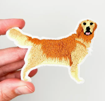 Golden Retriever iron on patch