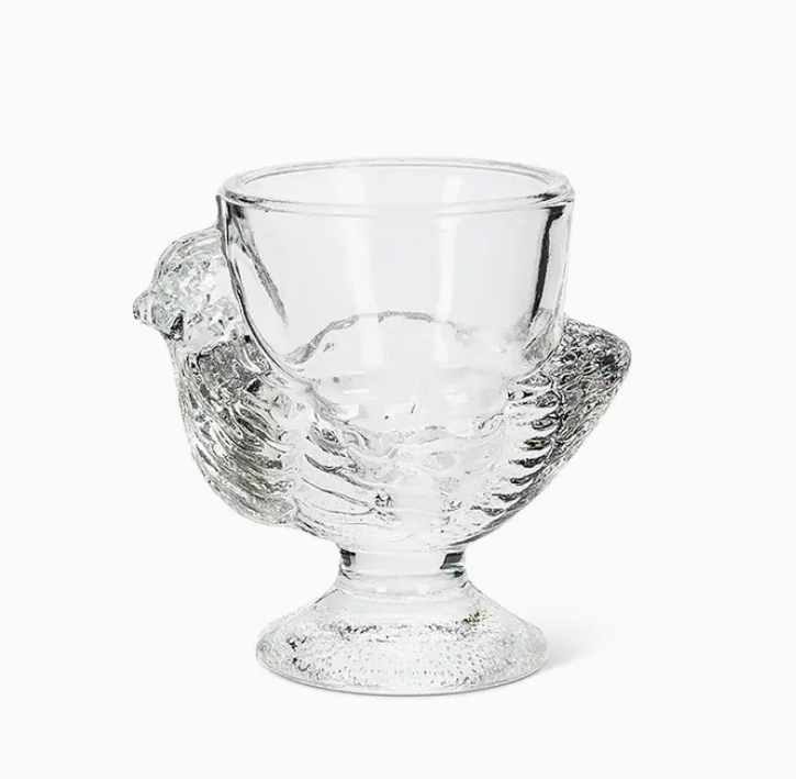 Glass Chicken Egg Holder