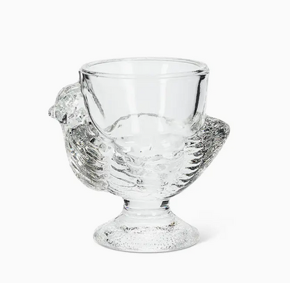 Glass Chicken Egg Holder