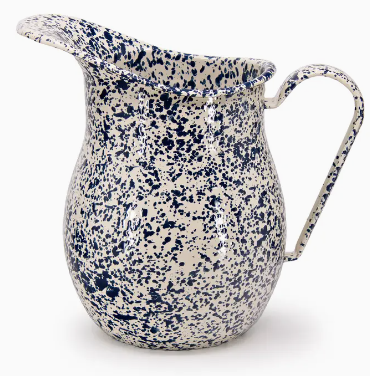 Splatterware Enamel Pitcher