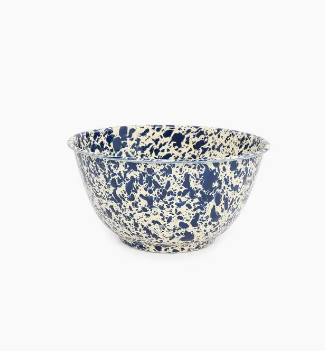 Splatter Enamelware Large Salad Bowl