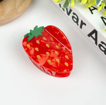 Strawberry Claw Hair Clip