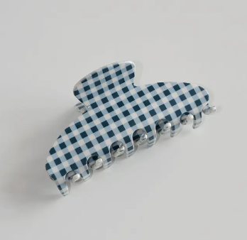 Gingham Claw Clip