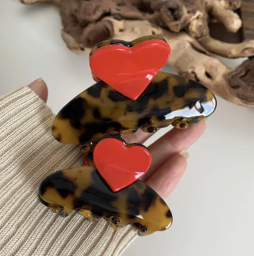 Heart Hair Claw Clip