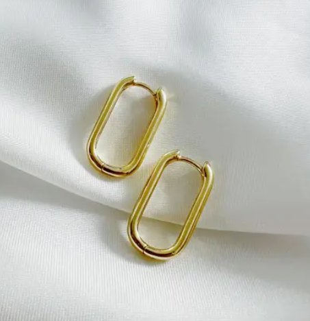 Oblong Oval Hoops