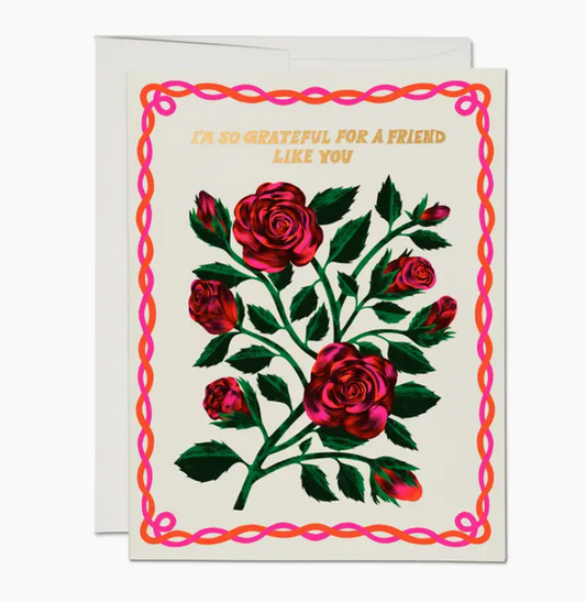 Greeting Card "Grateful For A Friend Like You"