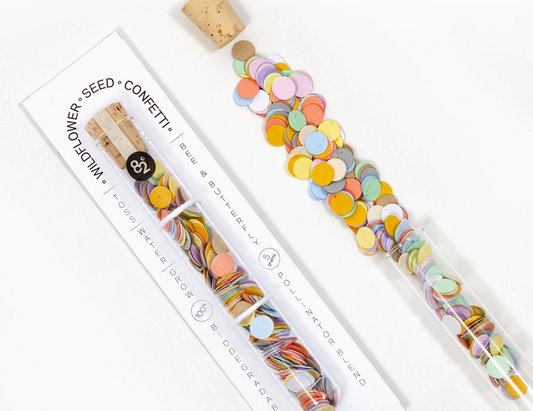 Wildflower Seed Confetti Glass Vial