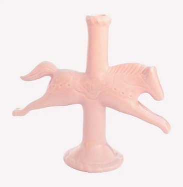 Ceramic Horse Candlestick Holder (assorted colors)