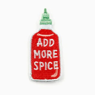 Add More Spice, iron on patch