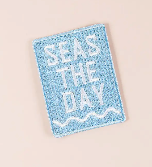 Seas The Day, iron on patch