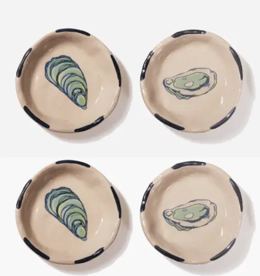 Mini Ceramic Oyster Trinket Dish