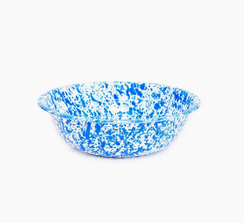 Splatterware Enamel Basin Bowl 4 quart