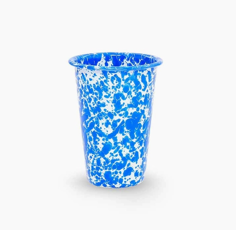 Splatterware Enamelware 14oz tumbler cup