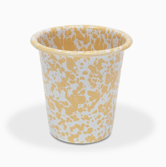 Splatterware Enamelware 10 oz tumbler cup