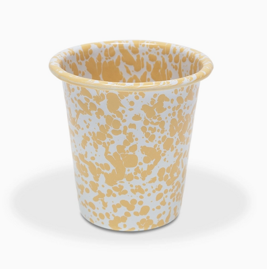 Splatterware Enamelware 10 oz tumbler cup