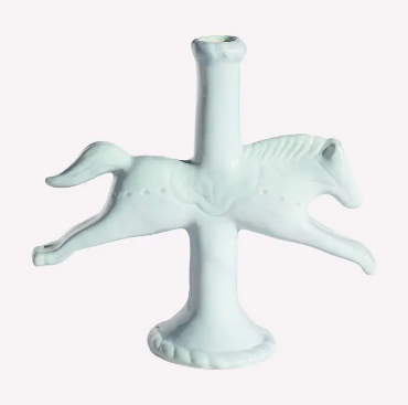 Ceramic Horse Candlestick Holder (assorted colors)