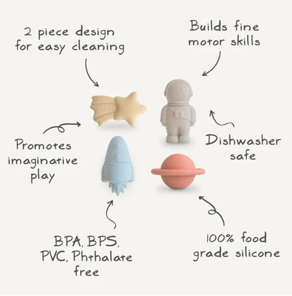 Mushie Outer Space Bath Play Set