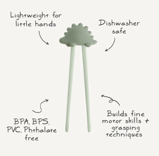 Mushie Kids Dino Training Chopsticks