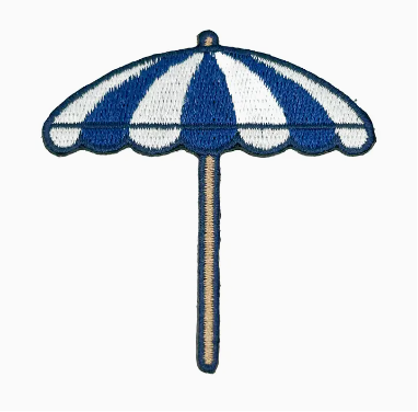Beach Umbrella, iron on patch
