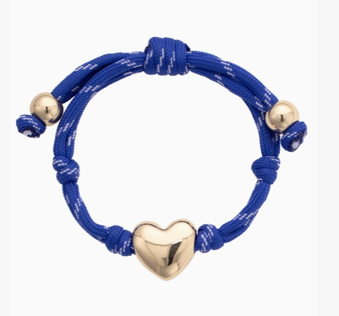 Puffy Heart Cord Bracelet