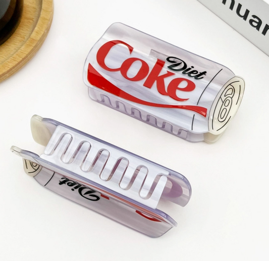Diet Coke Claw Hair Clip