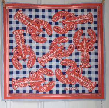 Lobster Check Bandana