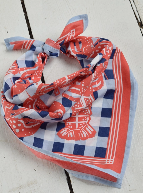 Lobster Check Bandana