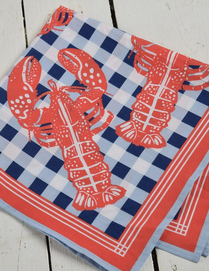 Lobster Check Bandana