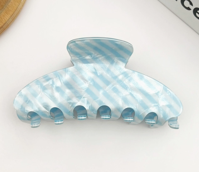 Striped Hair Claw Clip