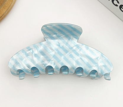 Striped Hair Claw Clip