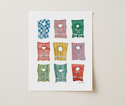 East Coast Life Vest Art Print