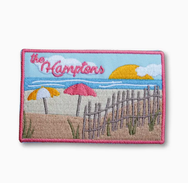Hamptons, iron on patch