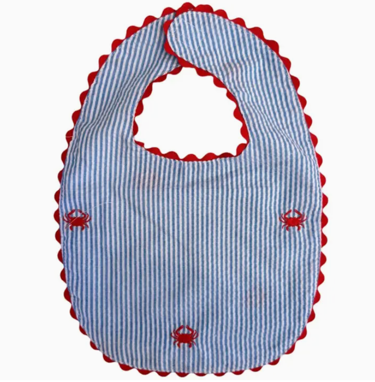 Seersucker Cotton Bibs